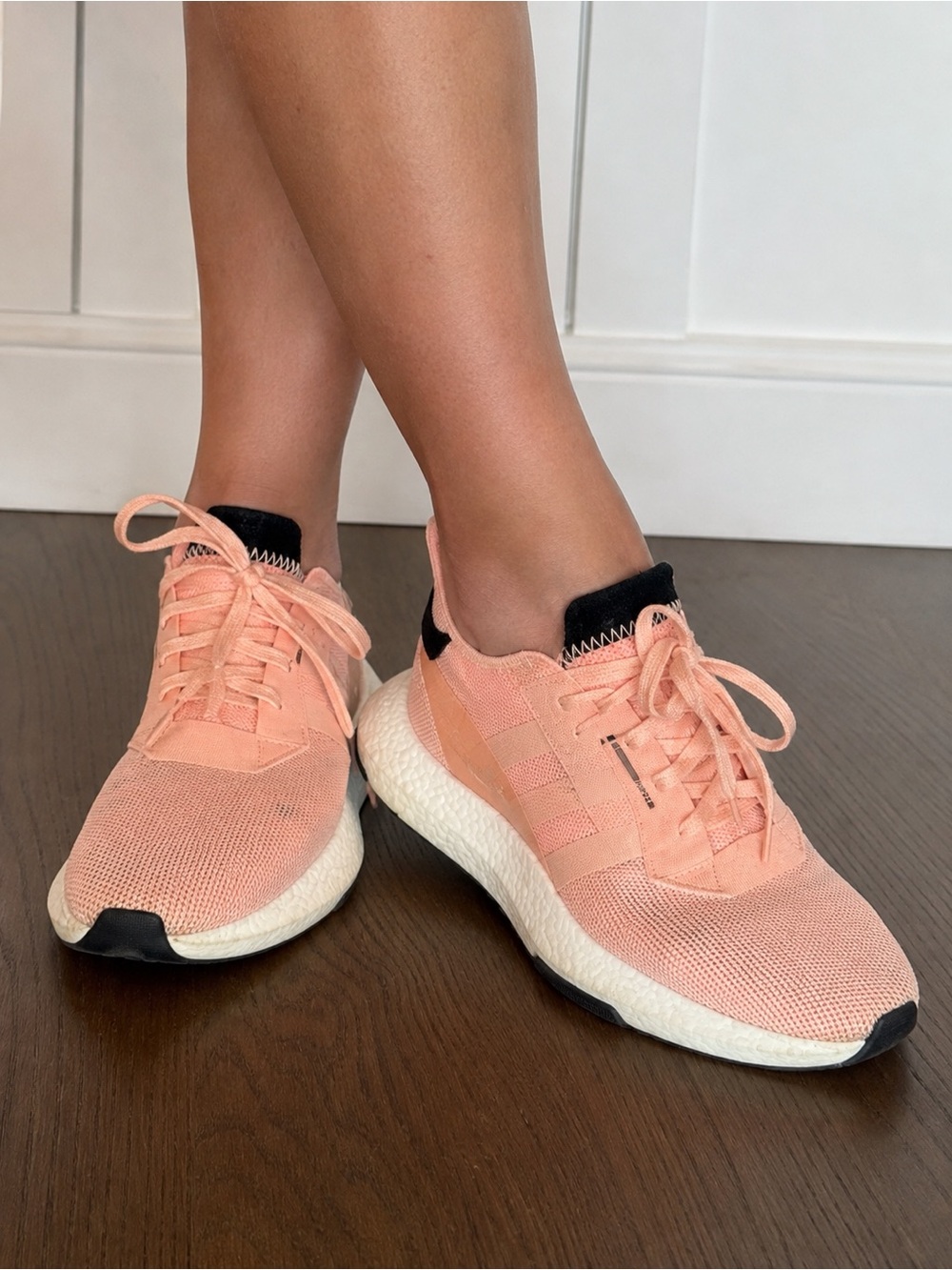 Adidas POD-S3.1 Peach Coral Sneakers Big Kids Youth 4 (Womens 5) Boost Sole